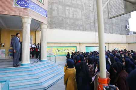 مانور سراسری زلزله در مدارس استان قم برگزار شد