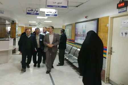 مدیر کل درمان مستقیم تامین اجتماعی ازبیمارستان امام رضا(ع) قم بازدید کرد
