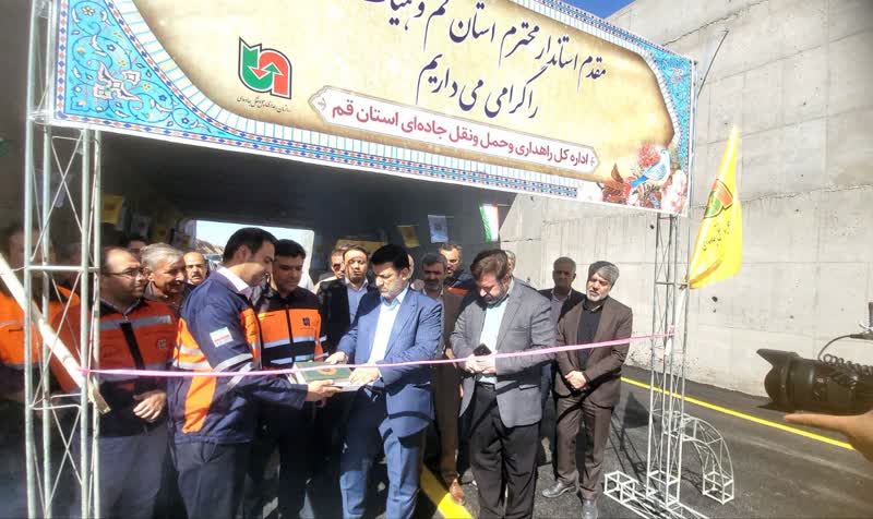 تقاطع غیر همسطح باغیک_تفرش به بهره برداری رسید تقاطع غیر همسطح باغیک_تفرش به بهره برداری رسید