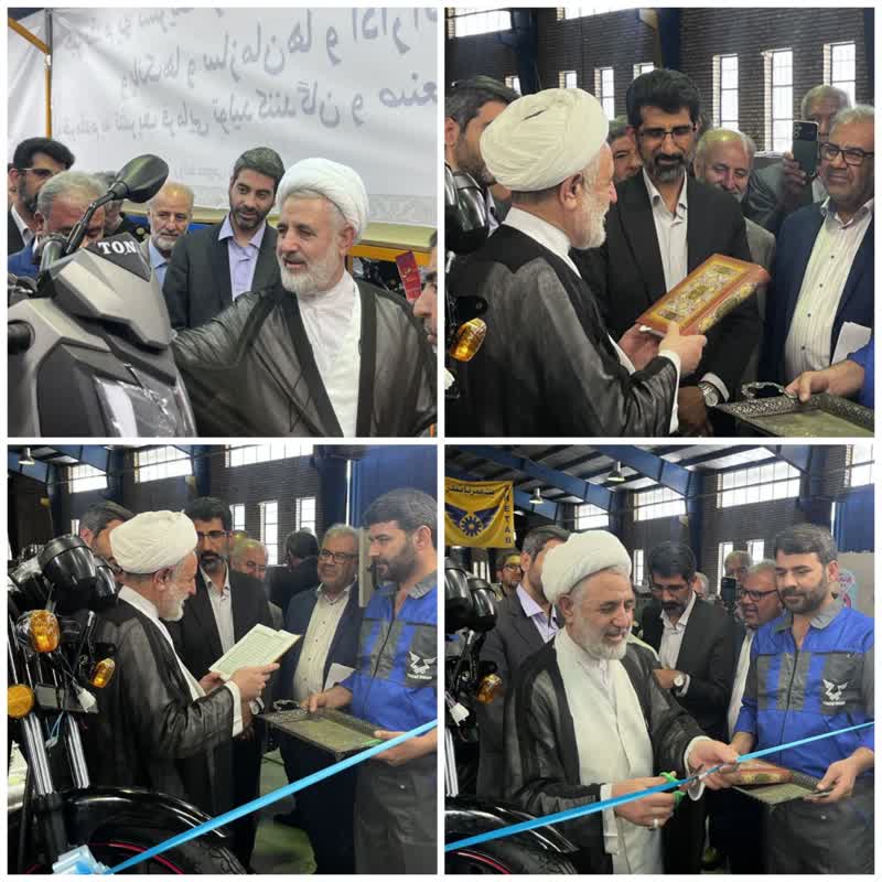 آیین بازگشایی کارخانه تولید موتورسیکلت تند شهاب برگزار شد آیین بازگشایی کارخانه تولید موتورسیکلت تند شهاب برگزار شد