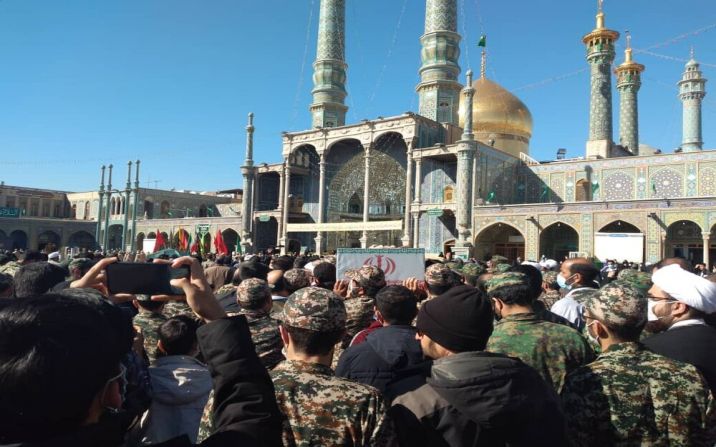 فرماندهان شهید تفحص در قم تشییع شدند فرماندهان شهید تفحص در قم تشییع شدند