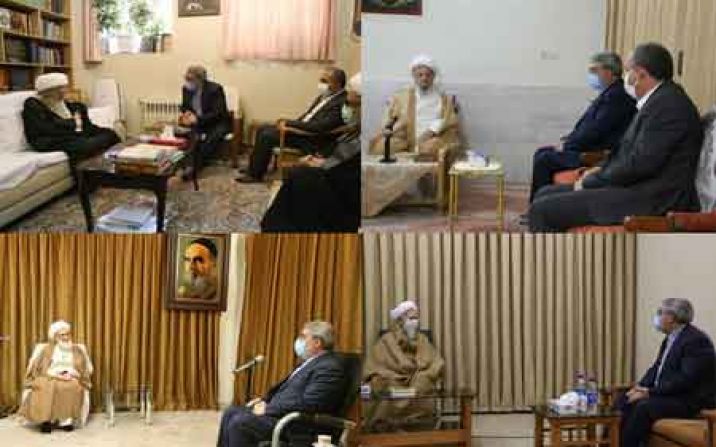  وزیر کشور با مراجع و علما در قم دیدار کرد