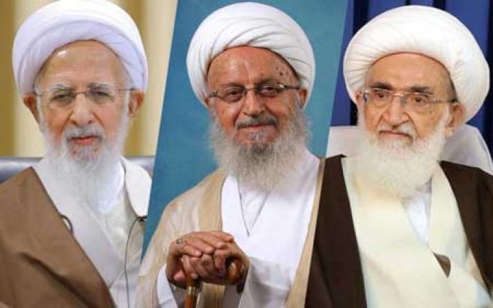 مراجع تقلید مردم را برای حضور پرشور در راهپیمایی ۲۲ بهمن دعوت کردند مراجع تقلید مردم را برای حضور پرشور در راهپیمایی ۲۲ بهمن دعوت کردند